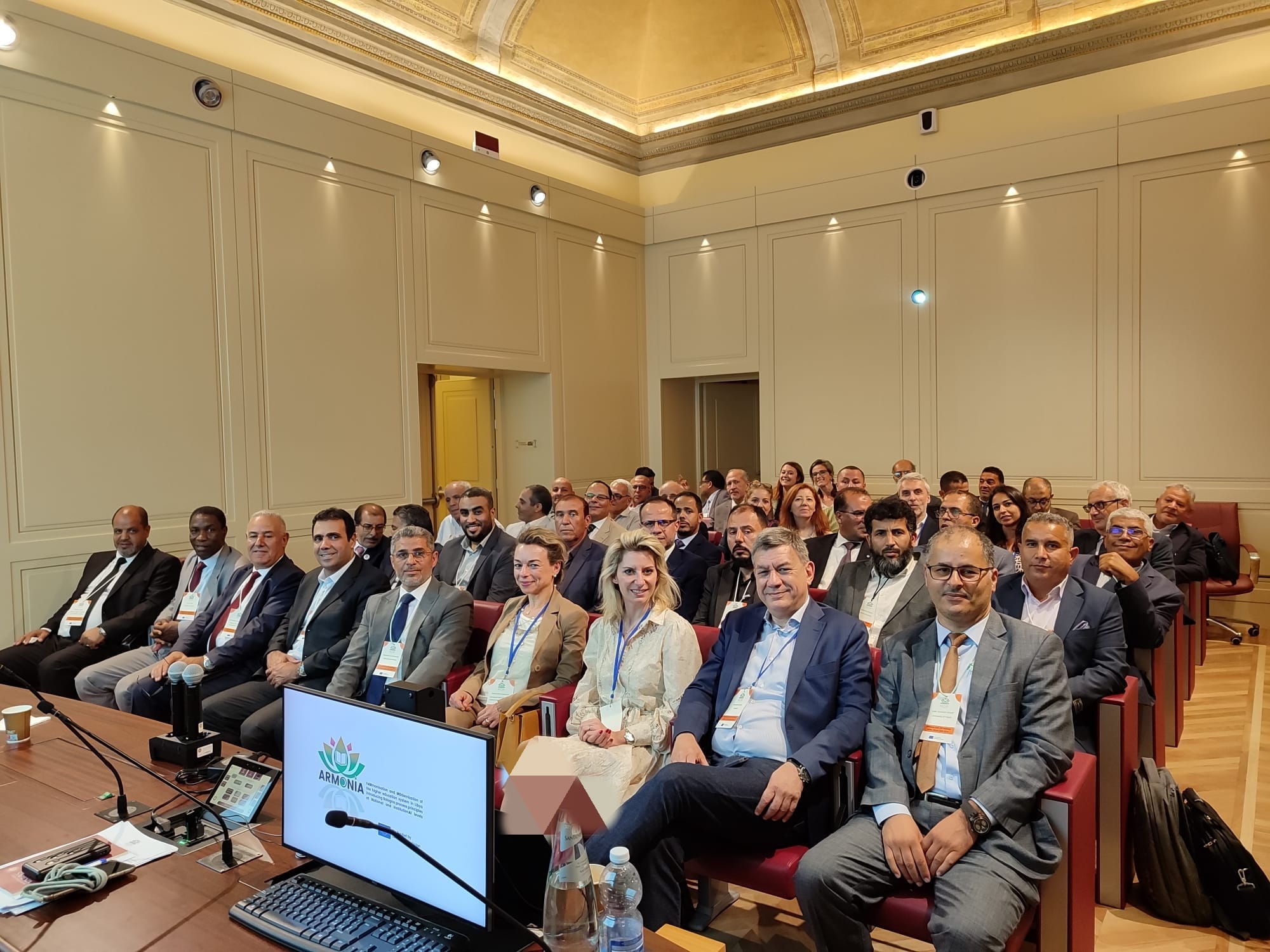 مشاركة جامعة صبراتة في فعاليات الاجتماع الأول لجميع الشركاء في مشروع ARMONIA، الذي تستضيفه العاصمة الإيطالية روما برعاية اتحاد الجامعات المتوسطية UNIMED وجامعة سابينزا