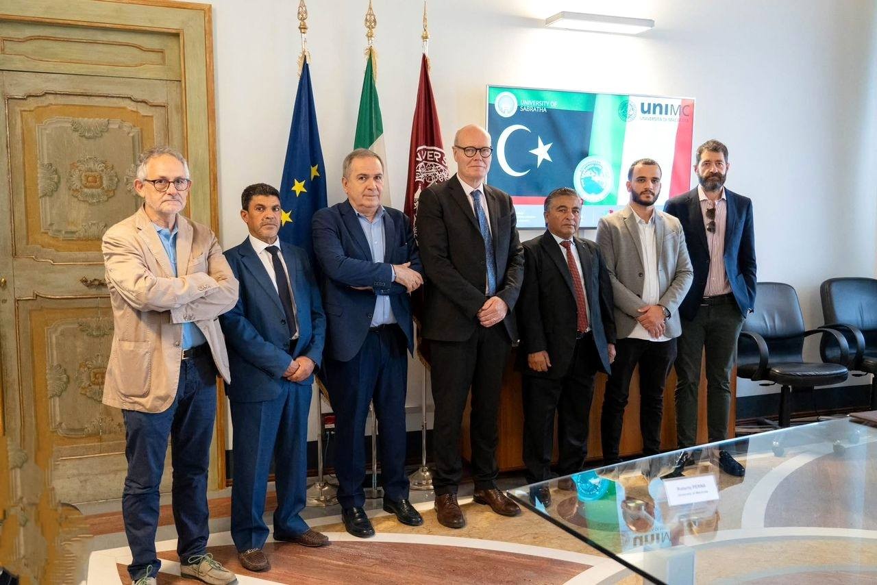 البدء الفعلي في تنفيذ بنود اتفاقية التعاون بين جامعة صبراتة وجامعة ماشيراتا الإيطالية